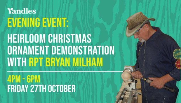 Woodturning Demonstration with The Village Woodturner: Bryan Milham