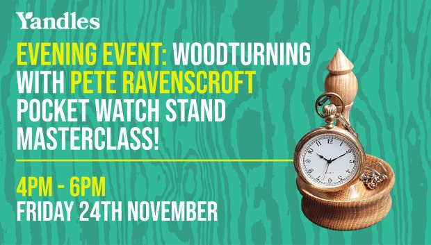 Woodturning Demonstration with Pete Ravenscroft: Pocket Watch Stand Masterclass!