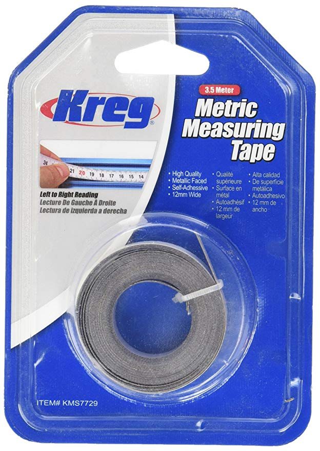 Self-Adhesive Measuring Tape Metric 3.5m KMS7729 L-R - Yandles