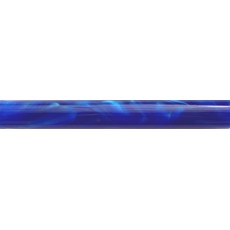 19mm Round Acrylic Pen Blank, Blue with Pearl