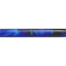 19mm Round Acrylic Pen Blank, Dark Blue and Black with Pearl
