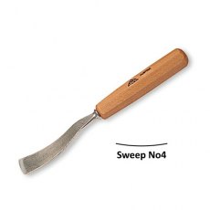 Stubai 8mm Long Bent Flat Carving Gouges No4 Sweep