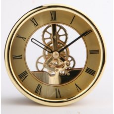 Gold skeleton clock 103mm