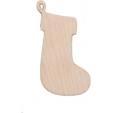 Plywood Christmas Stocking, Suitable for Pyrography
