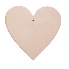 Large Plywood Hangable Heart, Suitable for Pyrography