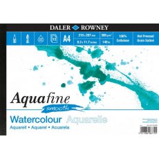 Daler Rowney A4 Aquafine Smooth Watercolour Paper Pad
