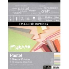 Daler Rowney Murano Pastel Paper Pad  - Neutral colours (12 x 9')