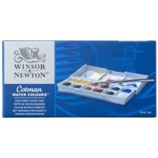 Winsor & Newton - Cotman Watercolours Sketchers Pocket Box 12 half pans