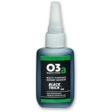 O3a Black Superglue Cyanoacrylate Adhesive Thick, 50g