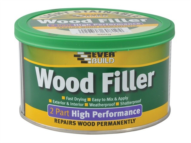 Everbuild Everbuild 2 Part High-Performance Wood Filler 500g Woodfiller