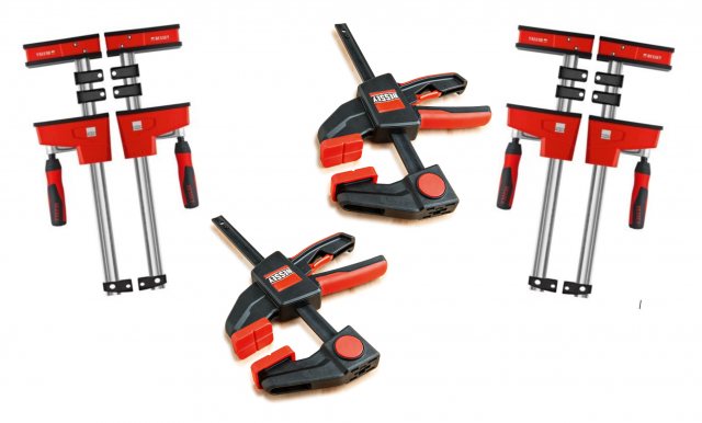 Bessey KRE Quad Pack Package Deal Body Clamps 4pk + FREE x2 EZL30-8 Clamps!