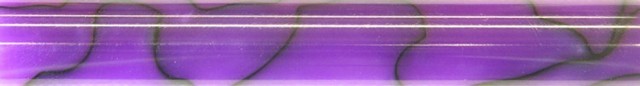 Charnwood 19mm Round Acrylic Pen Blank, Light Purple with Black Swirl