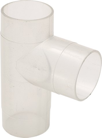 2.5 Inch Clear Plastic T Fitting
