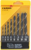 Famag Famag Brad point drill bit, CV steel, set of 8 pcs?3,4,5,6,7,8,9,10mm in plastic box