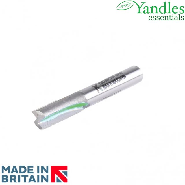 Yandles 1/2' double flute straight cutter 10mm diameter x 25mm cutting depth