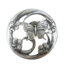 Craft Supplies Pewter Lid - Butterfly Wings
