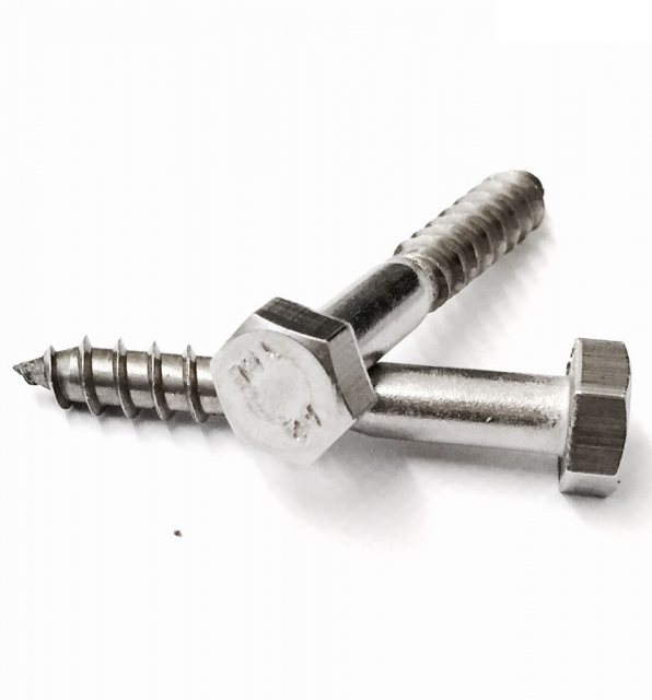 Yandles M10 A2 STAINLESS STEEL COACH SCREWS
