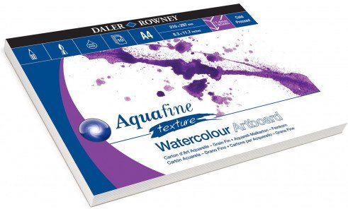 Aquafine Daler Rowney A4 Aquafine Textured Watercolour Artboard