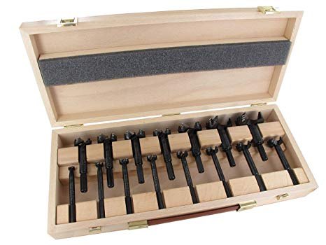 FAMAG Bormax 15piece Forstner Bit Set in Wooden Box