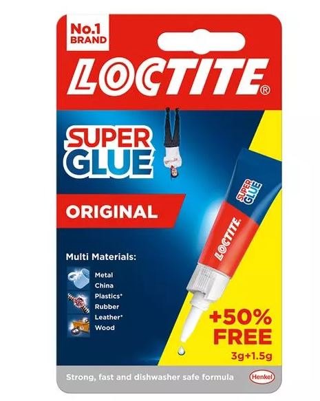 Loctite Loctite Super Glue Original Tube 3g + 50% Extra Free