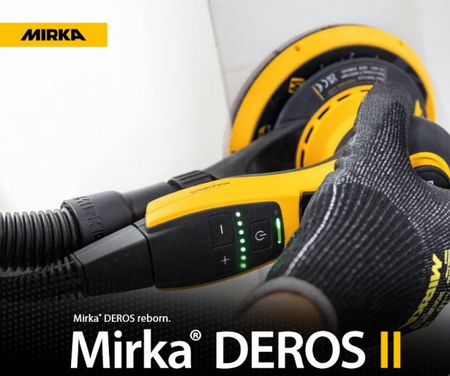 Mirka NEW Mirka DEROS II 5650 UK 125mm / 150 mm (5" / 6") Orbital Sander with 5.0mm Orbit MID56504CAUK