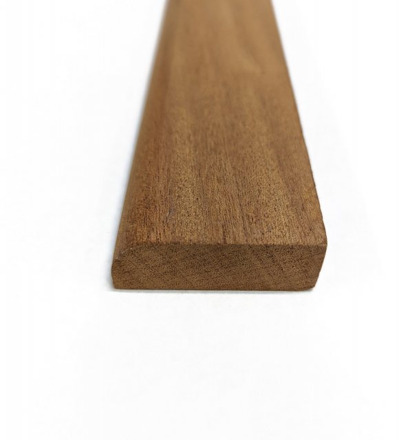 Yandles Mid Length Sapele Bench Slats with a Bullnose Profile