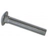 M8 X 100  A2 CUP SQUARE BOLT STAINLESS STEEL C/W NUTS AND REPAIR WASHER