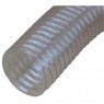 Transparent Flexible Dust Extraction Hose Polyester - Polyurethane Wire Helix 100mm / 4"