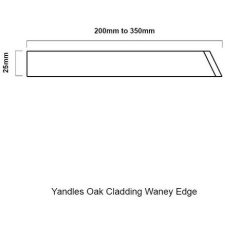 Green Oak Waney Edge Cladding - Random Widths