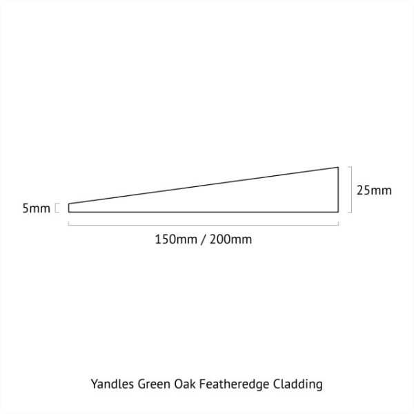 Green Oak Featheredge Cladding