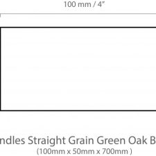 Straight Grain Green Oak Brace 50mm x 100mm x 700mm