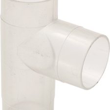 2.5 Inch Clear Plastic T Fitting