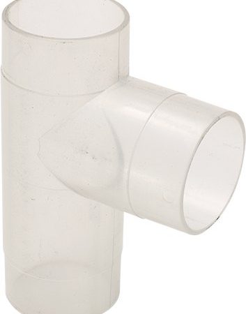 2.5 Inch Clear Plastic T Fitting