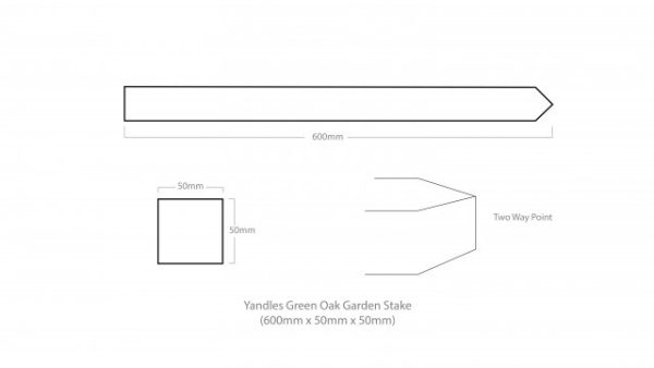 Garden Stake - 600mm x 50mm x 50mm