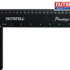 Faithfull Prestige Try Square Black Aluminium 250mm