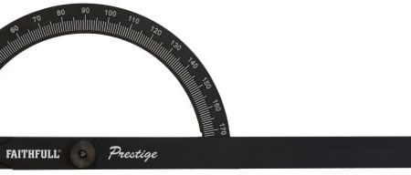 Faithfull Prestige Angle Gauge Black Aluminium 150 x 270mm