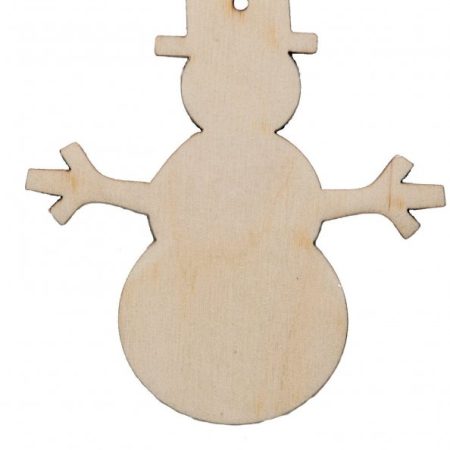 Plywood snowman