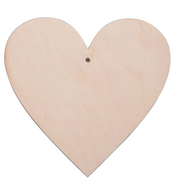 Large Plywood Hangable Heart