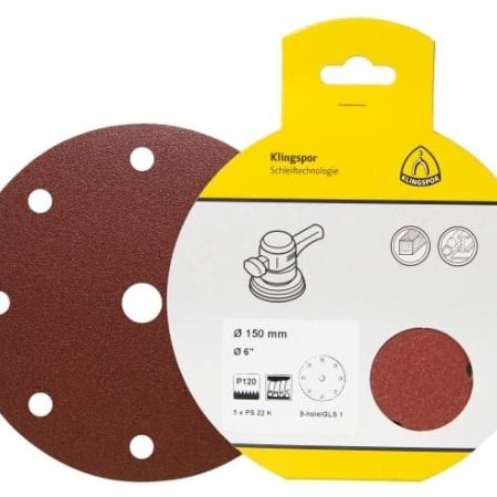 Klingspor 125mm Hook & Loop Sanding Discs