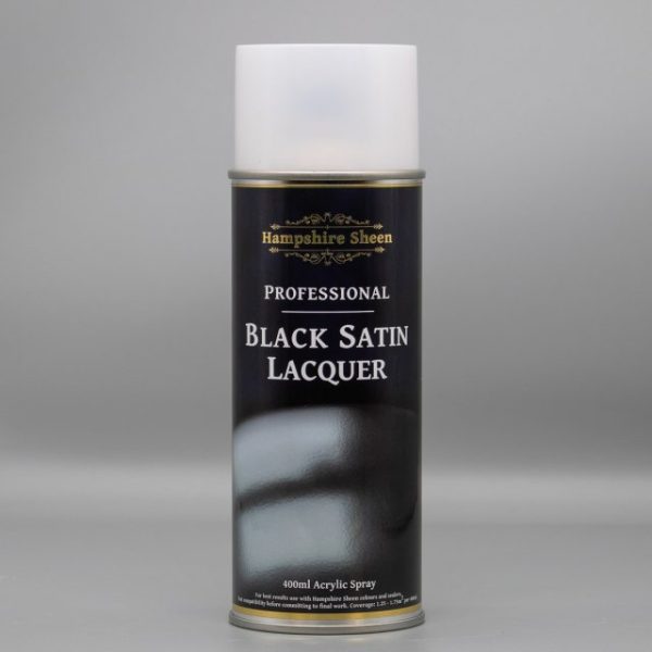 Hampshire Sheen Pro Black Satin Lacquer Spray 400ml