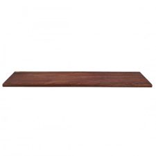 Front View of a Solid Sapele Shelf