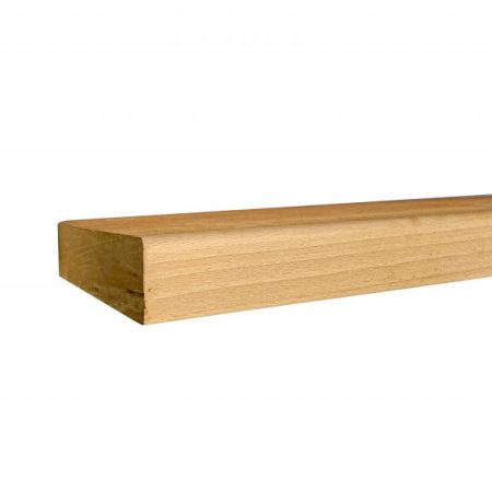 Side View of a Solid Beech Shelf