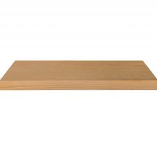 Front View of a Solid Beech Shelf