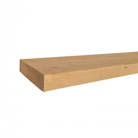 Side View of a Solid American Cherry Shelf