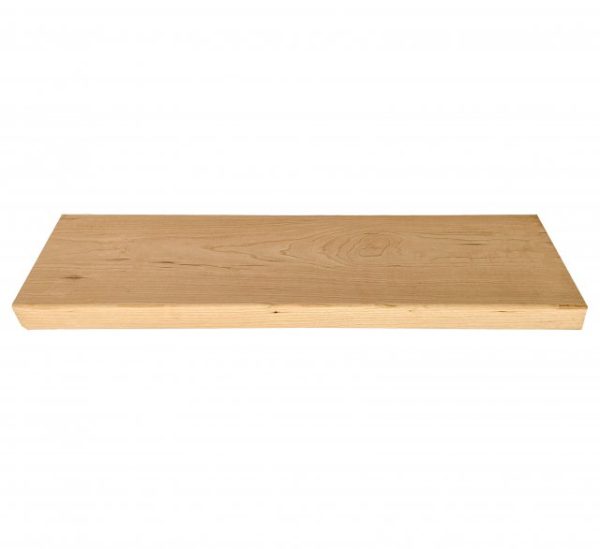 Front View of a Solid American Cherry Shelf