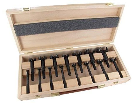 FAMAG Bormax 15piece Forstner Bit Set in Wooden Box